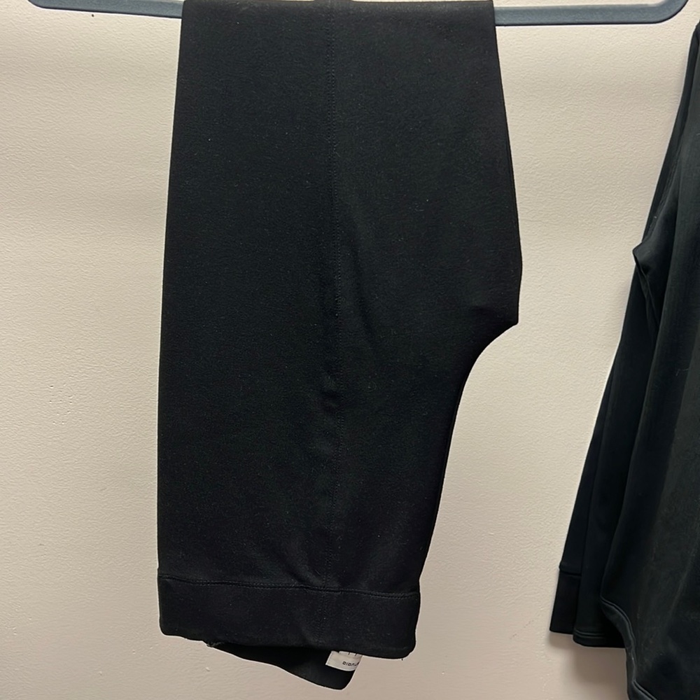 Black Skinny Leg Stretchy Work Pants Size Large